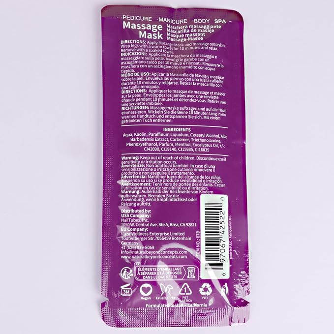 Pedicure Kit Foot Soak Set: Bubble Salt, Sugar Scrub, Massage Mask, Massage Lotion in a Box, 4 Step Foot Spa Kit for Dry Feet,Tired Feet(Lavender)