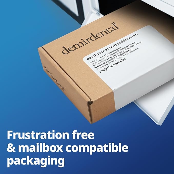 Kids Mini Toothbrush Heads Compatible with Philips Sonicare Kids Toothbrush Heads - Replacement Heads Mini Sensitive - Brush Heads from Ages 3 to 6 - Turquoise - Replaces HX6038-8 Pack