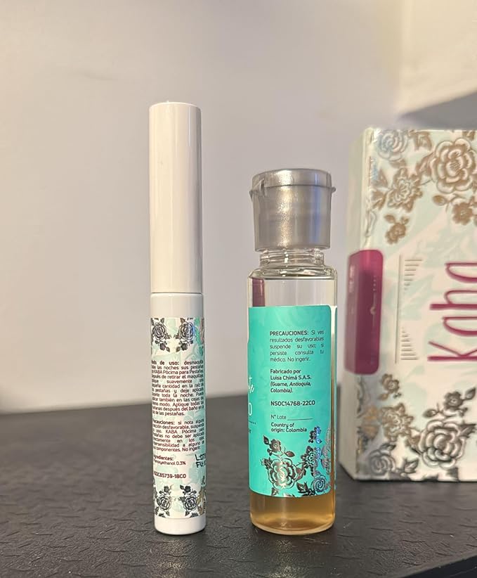 Eyelash Serum, Stronger Lashes, 30ml Makeup Remover Oil & 7ml Eyelash Treatment Kit, Paraben Free, Minoxidil Free, Pócima de Pestañas, aceite desmaquillante de 30ml y tratamiento de pestañas de 7ml