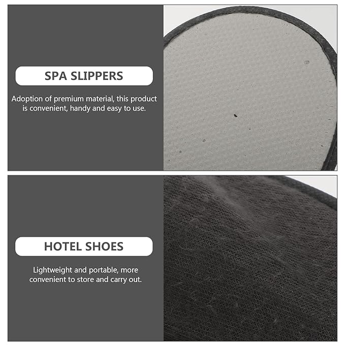 ARTIBETTER House Slippers 20Pcs Non-Slip Disposable Closed Toe Spa Indoor Hotel Travel Slippers