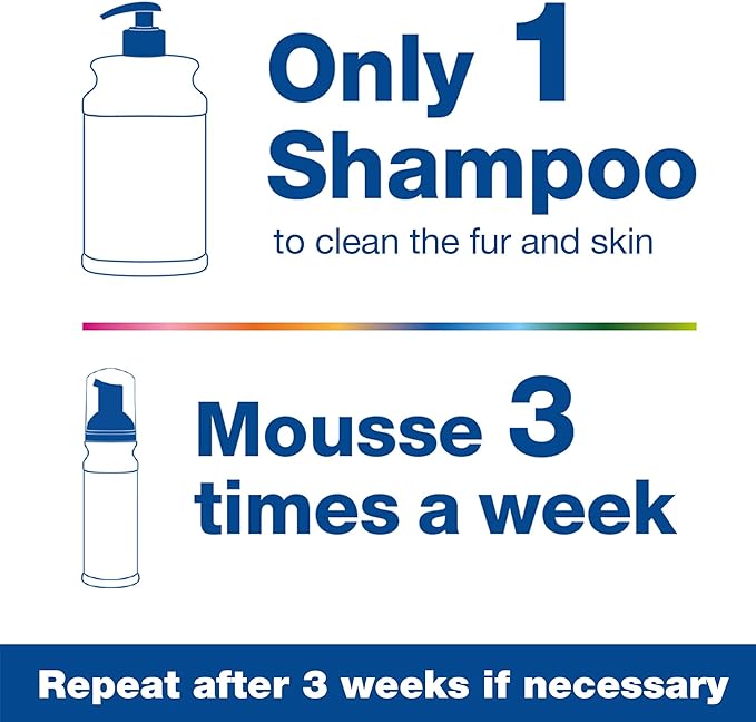 Douxo S3 Seb Mousse, Contains 0.5% Ophytrium, Odor Control & Seboregulating, For Oily to Flaky Skin, Seborrhea, For Dogs and Cats, 5.1 fl. oz. (150mL)
