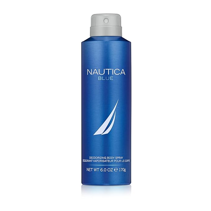 Nautica Voyage Eau De Toilette for Men - Fresh, Romantic, Fruity Scent Woody & Blue Deodorizing Body Spray - Iconic, Vegan Formula, Deodorant Spray