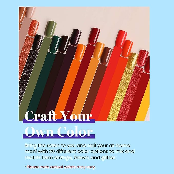 Vishine Pretty 24 Colours Gel Nail Polish Set Top Coat & Matte Top Coat & Base Coat Soak Off UV LED Varnish Manicure Salon 8ml