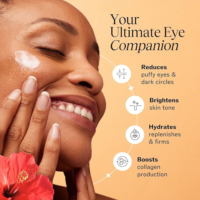 LilyAna Naturals Eye Cream for Dark Circles and Puffiness, Under Eye Cream for Wrinkles and Bags, Anti Aging - helps Improve Dryness; for Sensitive Skin - 1.7 oz - Made in USA