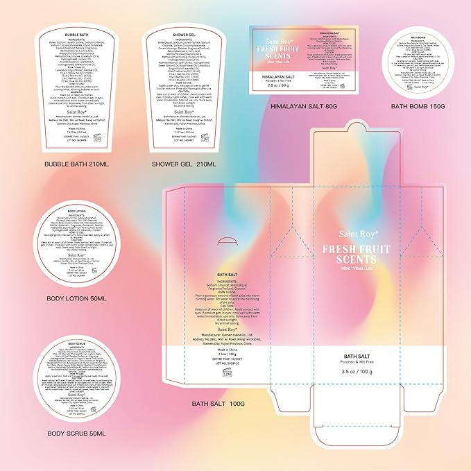 spa kit Gifts for Her, Spa kit for Women - Unique Gift Set for Teen Girls Tote Bag for Women, 13pcs Fresh Sents Gift Baskets for Girls with Body Lotion, Birthday Gifts for Daughter, Girlfriend