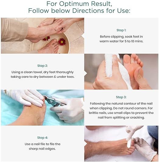 Toenail Clippers by Blizzard - Podiatrist Double Action Mycotic Nail Nipper - 6 inch Cantilever Nail Cutter German Forged Heavy Duty - Double Spring Model