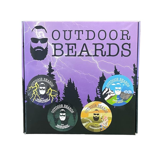 Beard Balm | 2 oz Cleansing Balm for Beards Short or Long | Beard Conditioner for Men | Essential Moisturizer for Every Man's Beard | Leave Hair and Skin Healthy (Sample Pack 1)