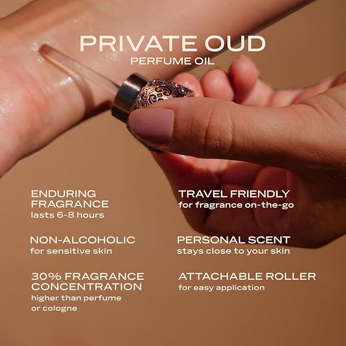 Swiss Arabian Private Oud - Luxury Products From Dubai - Long Lasting, Addictive Personal Perfume Oil Fragrance - A Seductive Signature Aroma - 0.4 Oz