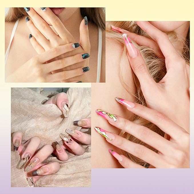 4Pcs Acrylic Nail Brushes Set, Kolinsky Acrylic Nail Art Brush, Art Design & Polish Mistake Cleaning Manicure Tools for Women Acrylic Application (Size 4 8 10 14)