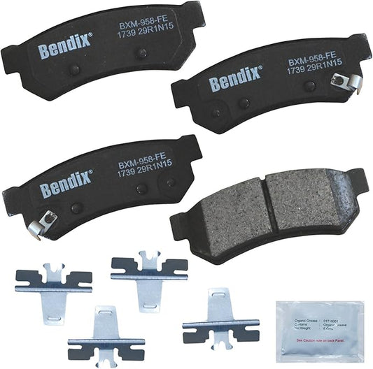 Bendix Priority1 CFM1739 Semi-Metallic Rear Brake Pads for Chevrolet Spark EV 2016-2014