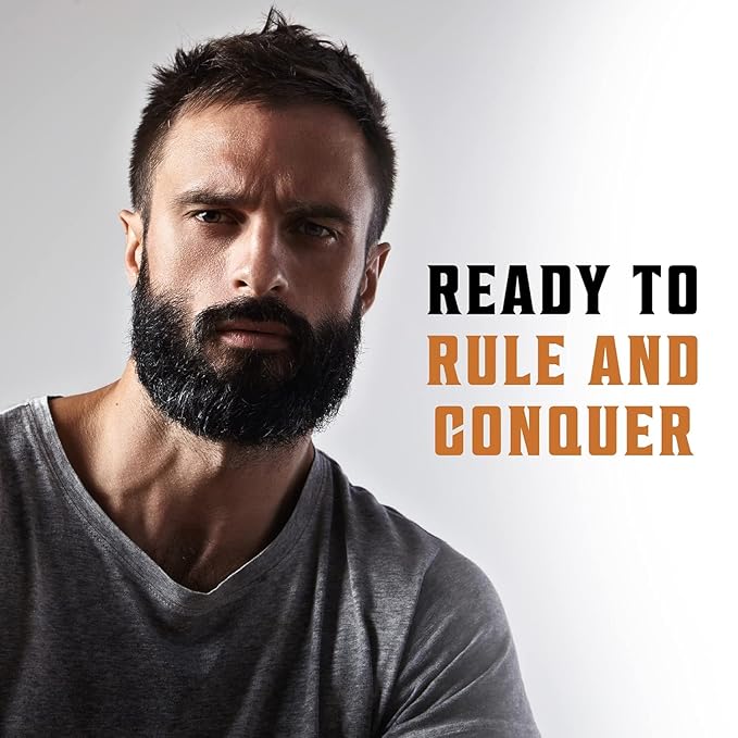 Viking Revolution Beard Wash & Beard Conditioner Set with Argan & Jojoba Oils - Softens and Strengthens - Natural Sandalwood Scent - Beard Shampoo with Beard Oil (17 oz)