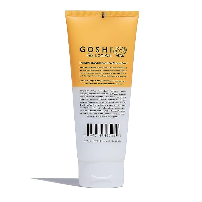 GOSHI Super Vitamin Body Lotion 3.4 oz - pH-Balanced Moisturizing Body Lotion for Men and Women - For All Skin Types
