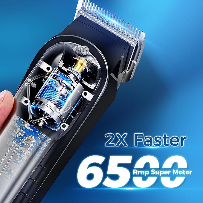 Hair Clippers for Men&Women Professional, Low Noise Cordless Hair Cutting Kit with 10 Color Combs, LED Display, Men Gifts, 5H Beard Trimmer Barber Hair Clippers Set with Scissors,Cape