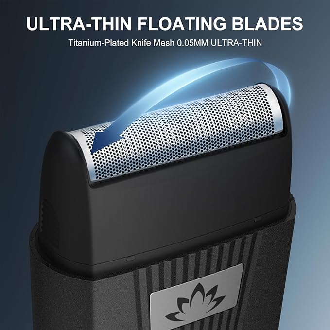 Foil Bald Shavers for Men, Powerful Motor Electric Razor, Head Shavers, Men's Foil Beard Trimmer, Cordless Rechargeable LED Displays