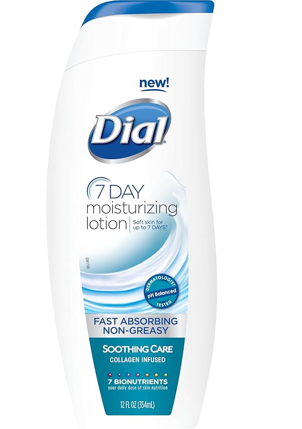 Dial Moisturizing Lotion, Soothing Care, 12 Ounces