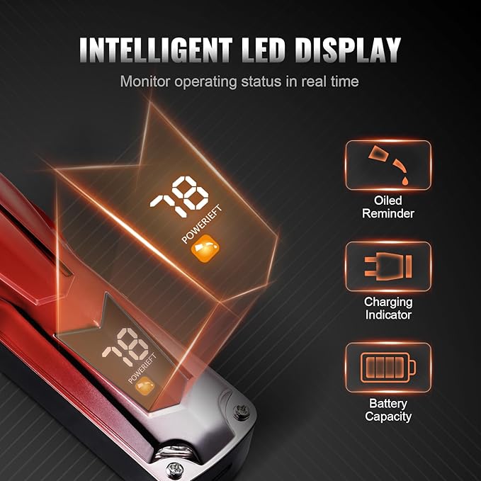 VEVOR Professional Hair Clipper for Men, Cordless Barber Clipper with 6800RPM Brushless Motor & LED Display, Men's Hair Cutting Grooming Kit with 8 Guide Combs for Home Barber, Ideal Gift for Husband