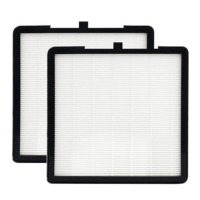 CoFashion White Nail Dust Collector & 2pcs Nail Dust Collector Filters-80w Nail Vacuum Dust Collector for Manicure, 2pcs Reusable Filter Replacement