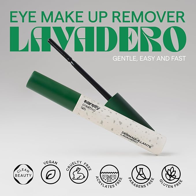 SARELLY CREATIVO LAB | Eye Makeup Remover Travel Essential Make Up Waterproof Skin Care Vitamin E Beauty Cute Stuff 8g