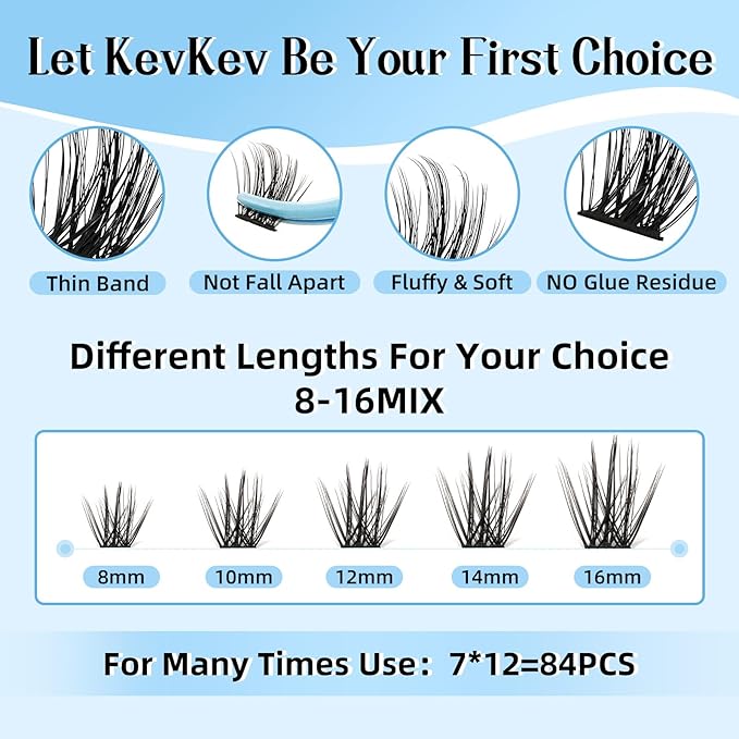 DIY Lash Extension Kit - Lash Clusters, Bond & Seal Overnighter, Sealer & Remover - DIY Eyelash Applicator