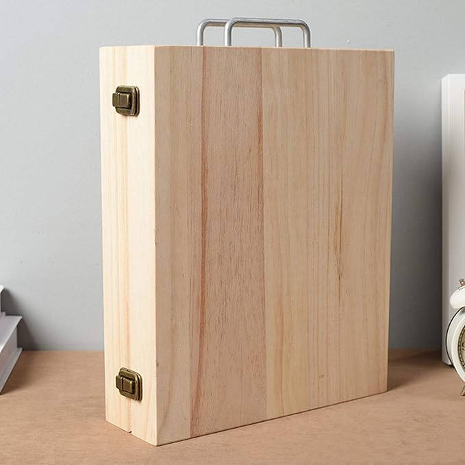 VolksRose Essential Oil Storage Wooden Box, 72 Slots for 5-15ml Essential Oil Roller Bottles, Carrying Case Display Large Organizer Gift Box Container for Travel, Presentation, Nail Polish, Makeup