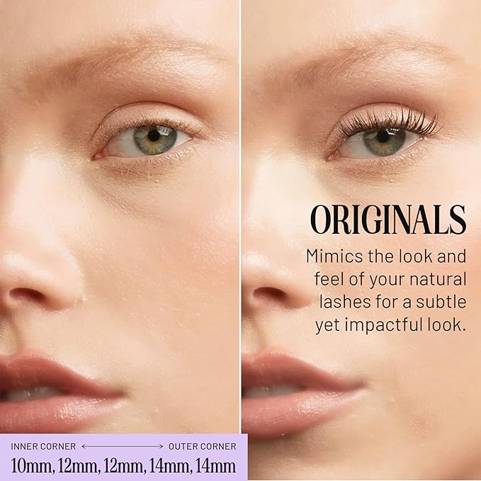 Lilac St - Original Lashes - Soft, Natural Look - Lightweight & Reusable - Vegan & Cruelty Free - 16mm