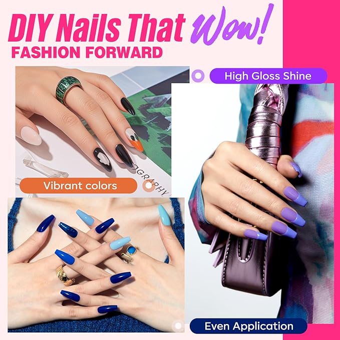 MEFA 34 Pcs Gel Nail Polish Kit with U V Light 48W, 20 Colors All Seasons Collection Pink Purple Gel Nail Polish Set with Base and Matte/Glossy Top Coat Nail Art Manicure Tools DIY Salon Home