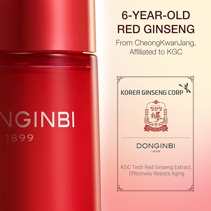 Donginbi Red Ginseng 1899 Single Essence - Mother's Day Gifts, Korean Red Ginseng Skin Care, Fast-Absorbing Moisturizing Facial Serum, Improved Skin Environment, 4.06 floz / 120ml
