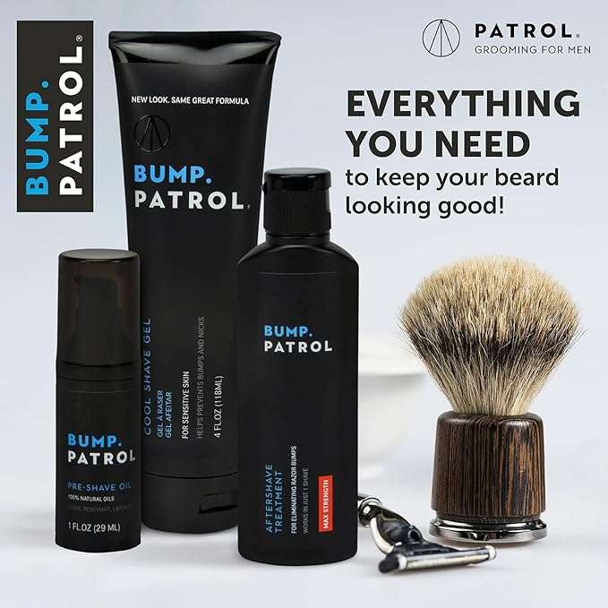 Bump Patrol Sensitive Strength Aftershave Formula - Gentle After Shave Solution Eliminates Razor Bumps and Ingrown Hairs - 2 Ounces