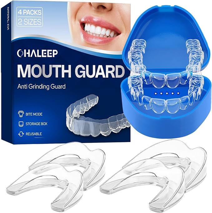 Anti Grinding Mouth Guard for Clenching Teeth at Night, Teeth Grinding Mouthguards for Sleeping, Mouth Guard for Grinding Teeth at Night, Night Guards for Teeth Grinding for Adults