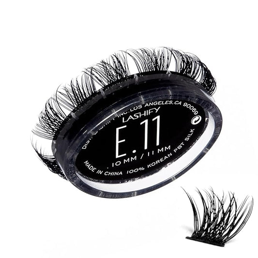Lashify Extreme 11mm Gossamer DIY Eyelash Extensions Refill, Black, Easy False Lashes To Add Tremendous Volume