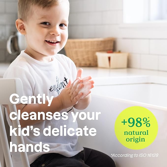 ATTITUDE Foaming Hand Soap for Kids, EWG Verified, Dermatologically Tested, Plant- and Mineral-Based Ingredients, Vegan, Vanilla & Pear, 10 Fl Oz (Pack of 6)