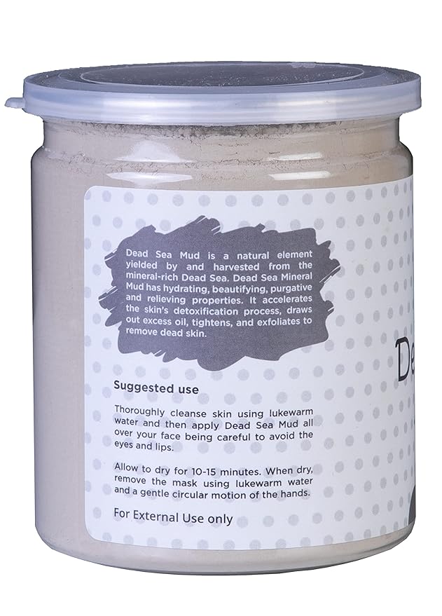 Dead Sea Mud Powder | 1 Lb | Detoxifies and Exfoliates The Skin | 100% Natural Mud Face Mask | Clears Acne, Dark Spots & Anti-Aging | By Yogi's Gift®