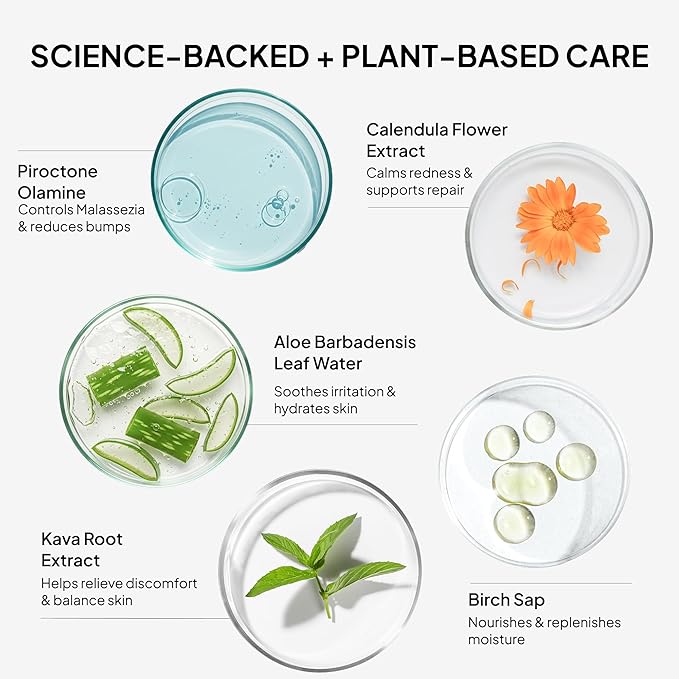 Fungal Acne Treatment Lotion: Effective Face & Body Pimple Cream for Bumps, Clusters, Itch & Redness – Fungal Prone Skin Acne Treatment Moisturizer for Teens & Adults with Natural Actives