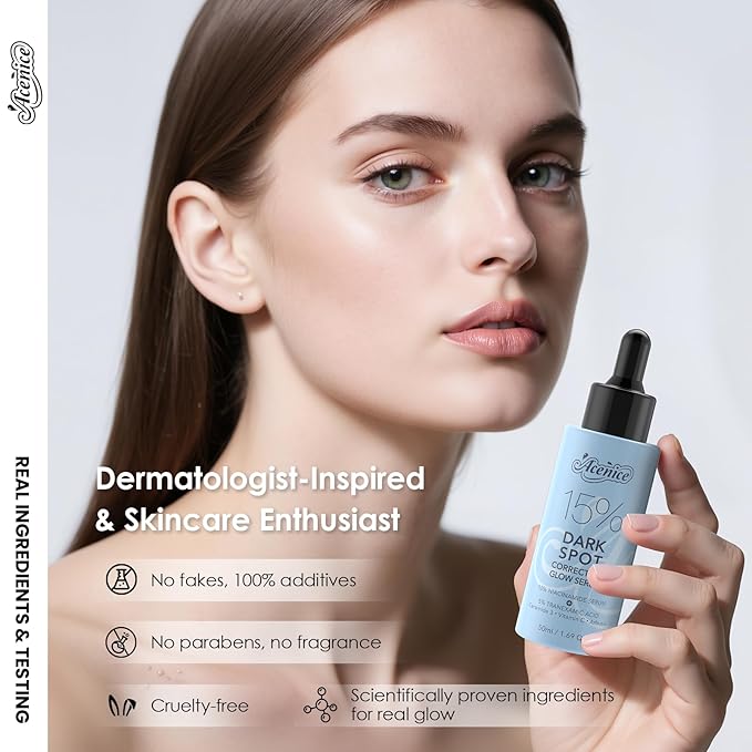 TXA+Niacinamide 15% Glow Facial Serum - Dark Spot remover for face Serum for Uneven Skin Tone, Texture and Hydration After Spot Care, High-Potency Tranexamic Acid Niacinamide Serum (50ml /1.69 fl.oz)