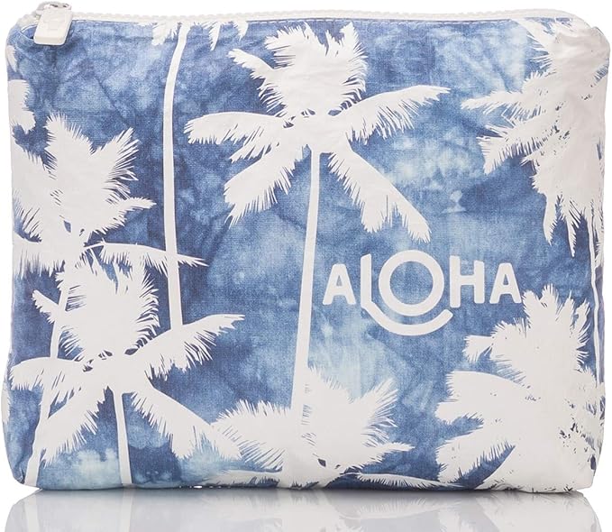ALOHA Collection Small Pouch | Lightweight, Packable, and Splash-Proof Makeup Pouch | Easy to Clean