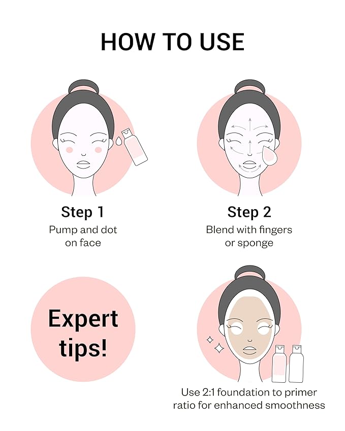 VDL Velvet Blur Makeup Primer (Matte Finish, 1.01fl oz) - Korean Makeup Base for Perfect, Flawless, Smooth Skin. Oil Control, Makeup Enhancer for All-Day Long Wear.