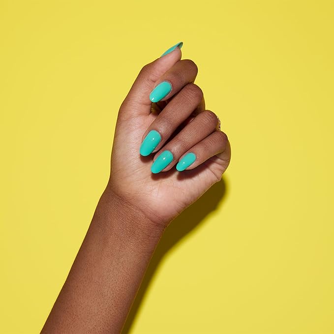 Dazzle Dry Mini Kit 4 Step System - Coastal Cabana - A bright semi-sheer aquamarine. Semi-sheer cream. (5 Piece Kit / 5 Manicures)