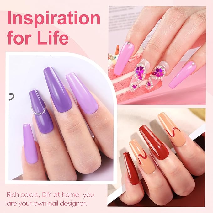 Gel Nail Polish Kit with U V Light and Drill Starter Kit 16 Colors Nail Polish 4PC Poly Nail Gel Base Top Coat Nail Stickers Professional Manicure Tool with Everything Gift for Women