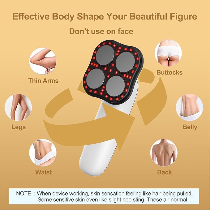 MASIKE Body Machine Upgraded – Professional Handheld Multifunctional Machine for Belly, Waist, Arm, Leg, Butt – Best Gift for Man&Women