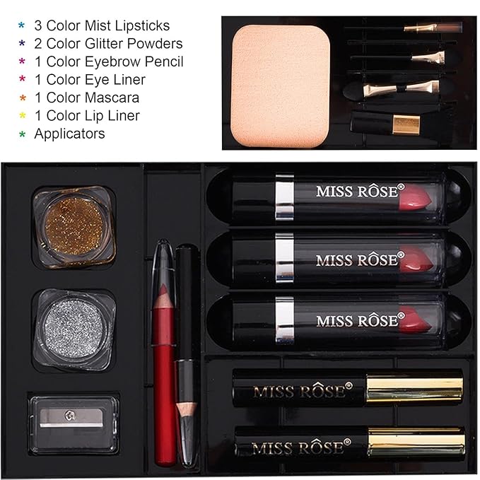 58 Color Professional Makeup pallet, Makeup Kit for Women Full Kit,All In One Makeup Set,Makeup Gift Set for Women&Girls&Teen (331N)