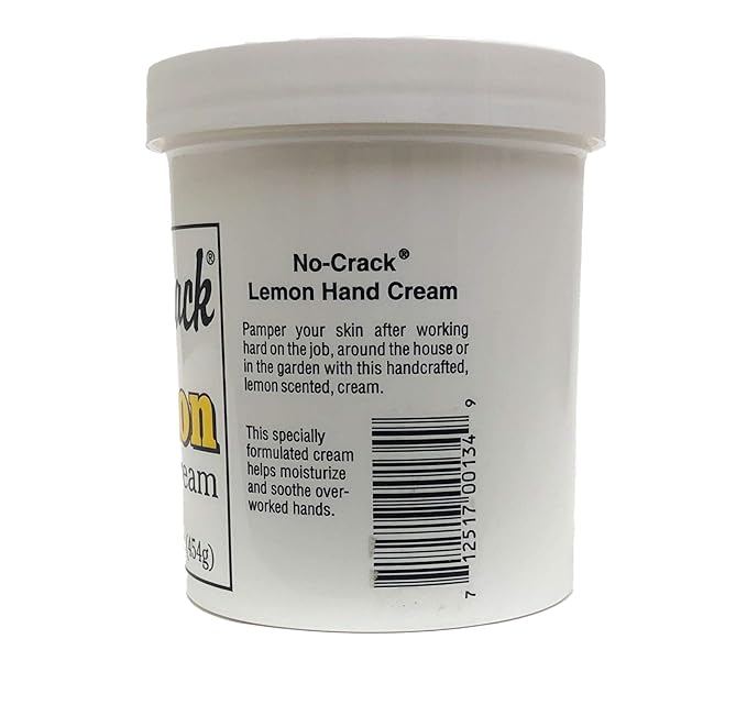 Liphontcta No-Crack Lemon Hand Cream, 16 ounce Jar