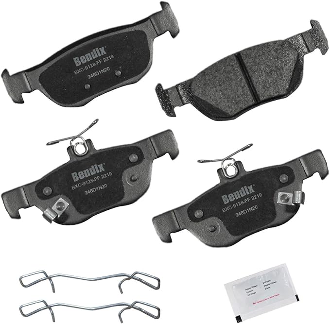 Bendix Priority1 CFC2219 Ceramic Rear Brake Pads for Mazda 3 2021-2019, 3 Sport 2019, CX-30 2024-2020