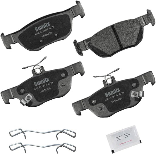 Bendix Priority1 CFC2219 Ceramic Rear Brake Pads for Mazda 3 2021-2019, 3 Sport 2019, CX-30 2024-2020