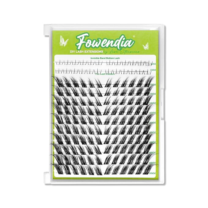 Fox Cat Eye Lashes D Curl Lash Clusters 8-18mm DIY Lash Extension 0.3mm Wispy Individual Cluster Eyelash Extensions, Fairy Fox