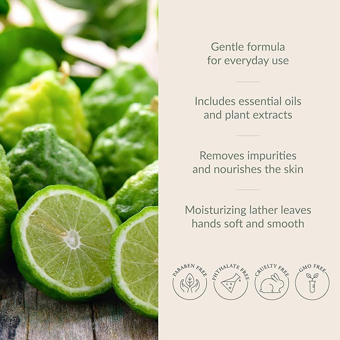 Archipelago Botanicals Bergamot Eucalyptus Hand Wash Refill, Liquid Hand Soap Refill, Fragrances with Bergamot and Eucalyptus, 33 fl oz