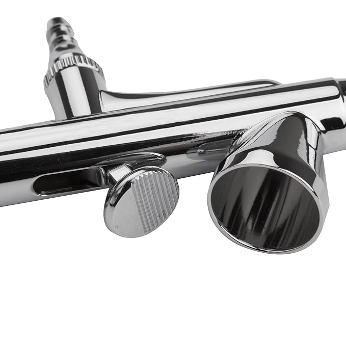 Pinkiou Mini Airbrush Makeup Spary Gun 0.4mm Needle Air Brush for Nail Temporary Tattoo (Single Gun)