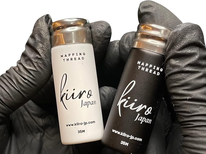 4PK Premium brow mapping string, Effortless eyebrow mapping. The perfect PMU Supplies and Microblading Supplies for your eyebrow measuring tool kit. 459.3FT per 4 pack! (4 Pack - Black)