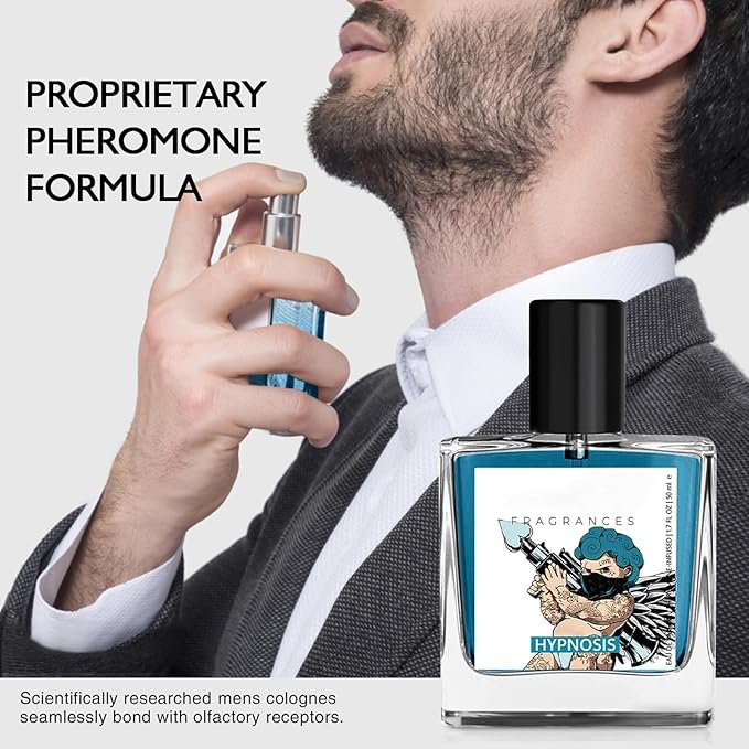 Hypnosis 2.0 Cologne for Men (Pheromone-Infused) - Long Lasting 50ml Fragrances | Pheromone Cologne | Enhance Attraction, Seductive Herbal Scent to Boost Confidence, Day or Night Wear, Gift for Him
