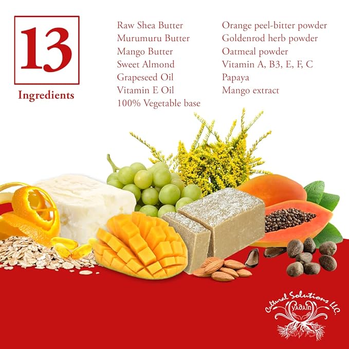 Yadain Mango Butter Extreme | Whipped Shea Butter for Face and Body Moisturizing Natural Body Butter for Skin Hydration with UV Protection, 12oz