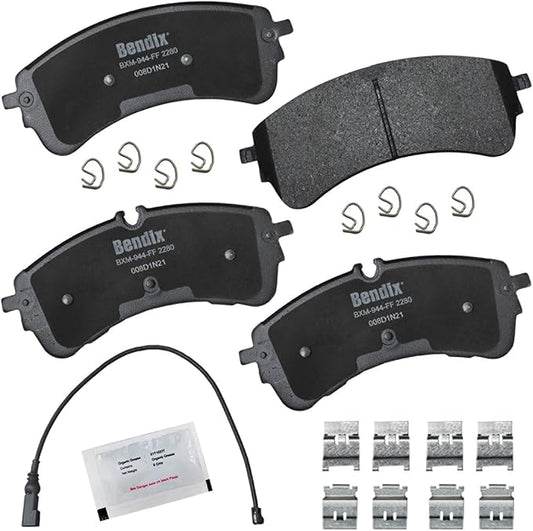 Bendix Priority1 CFM2280 Semi-Metallic Rear Brake Pads for Ford E-Transit 2023-2022, Transit 2020, Transit-150 2023-2020, Transit-250 2023-2020, Transit-350 2023-2020, Transit-350 HD 2023-2021